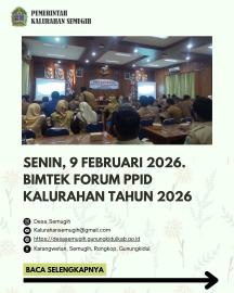 Bimtek Forum PPID Kalurahan se-Kabupaten Gunungkidul Tahun 2026